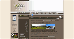 Desktop Screenshot of hotel-waldlust.com